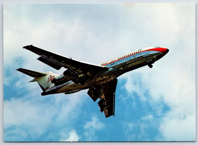 Airplane Postcard Portuguese Airways Airlines Boeing 727-82 In Flight CG6