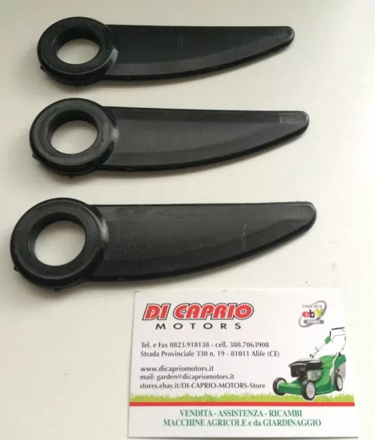 Lame Di Ricambio Per Testina Decespugliatore Attila Junior 3 Pz.