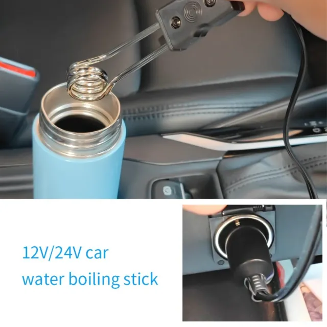 12/24V Car Immersion Hot Water Boiler Heater Element Coffee Tea Baby Bottle Qua 2