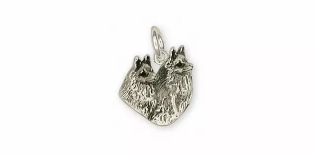 Schipperke Jewelry Sterling Silver Schipperke Charm Handmade Dog Jewelry SC6-C