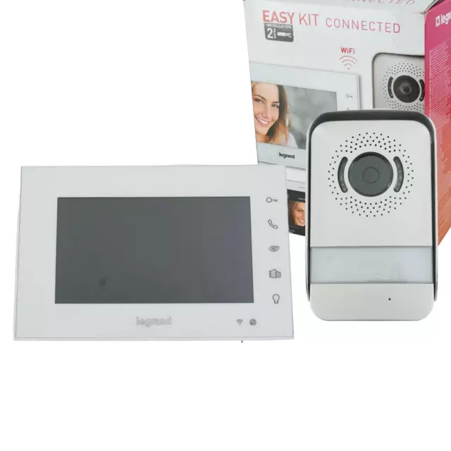 Legrand Wi-Fi Video-Tuersprechanlagen Set, 7 Zoll - Weiß (369420)