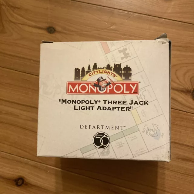 Dept. Department 56 Monopoly Three 3 Jack Light Adapter 1999 Vintage