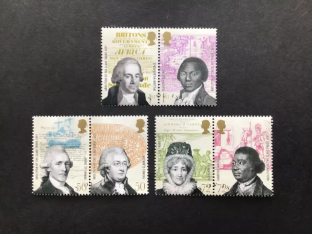 Gb Qe2 2007 Abolition Of The Slave Trade Full Set Very Fine Used As Scan