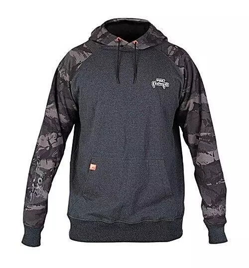 Fox Rage Standard Hoody Black Marl/Camo - Pike Fishing Hoodie