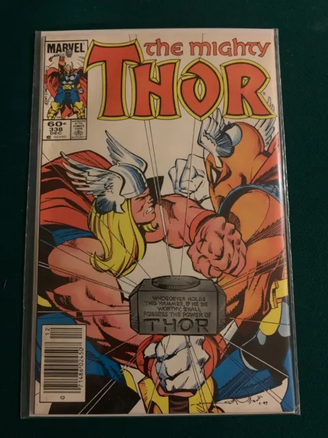 Mighty Thor #338 Newstand, 2nd Beta Ray Bill, Marvel Comics