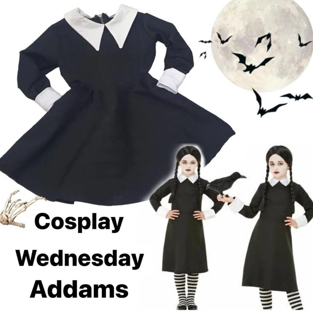 Costume da Carnevale Mercoledi per Bambina Donna Famiglia Addams Serie Netflix