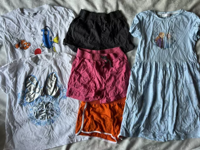 Girls Clothes Bundle age 9-10 years shorts tshirts dress