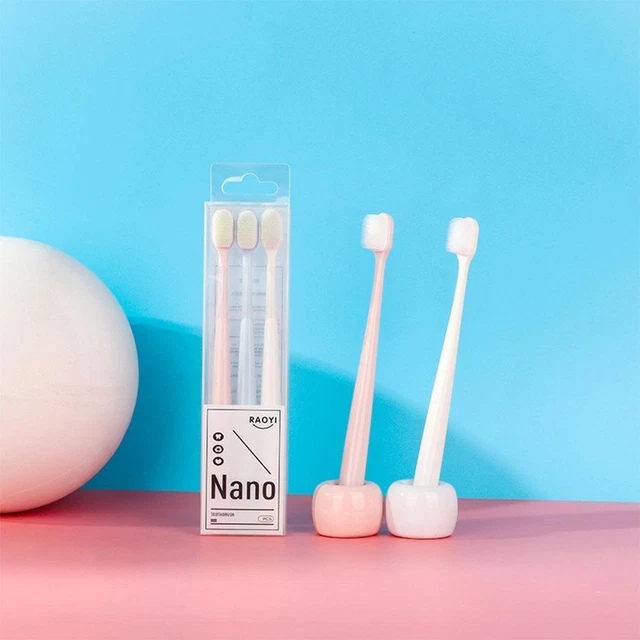 3PCS/Set Silicone Nano Soft Bristles Toothbrush Adult SiliconeToothbrush T9G1