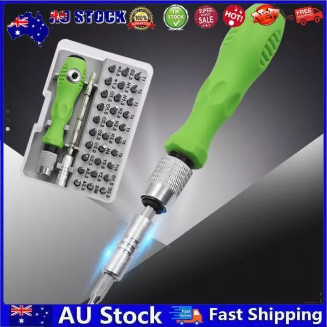 AU Small Screwdriver Bit Set Multifunctional Magnetic Repair Tool Kit 32 In 1