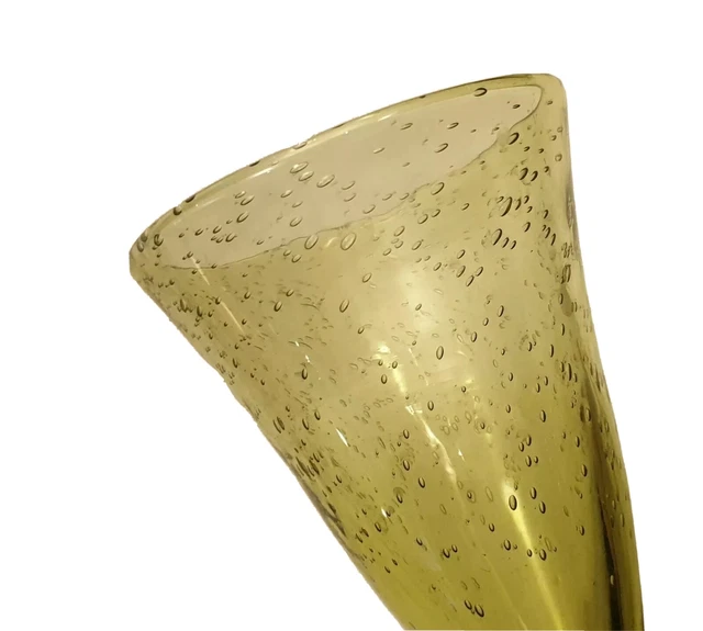 beau et grand verre pomponne ancien de la verrerie de BIOT