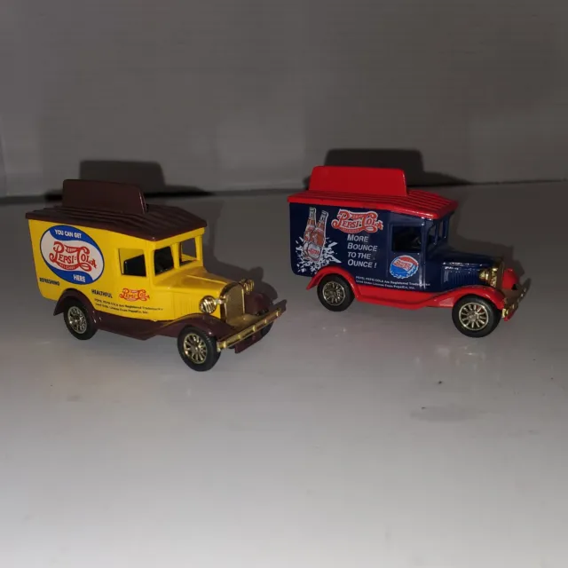 1990s Golden Wheels Delivery Truck Pepsi 3” Long Lot Of 2
