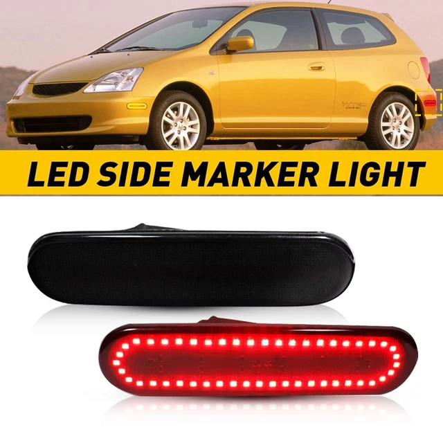 Smoked LED Rear Bumper Side Markers For 1993-2002 Toyota Supra JZA80 – Plug And Play