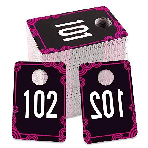 FaCraft Live Number Tag 101-200,1.7"x 2.5" Live Number Card,Consecutive
