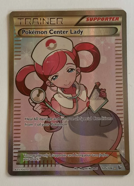 Pokemon Fan Club Pokémon Full Art Ultra Rare Holo Trainer Card XY Flashfire  2014