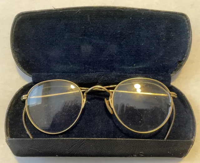 Real Vintage Bausch & Lomb glasses FulVue 12K GF & case Dr Wm Mobley Optometrist