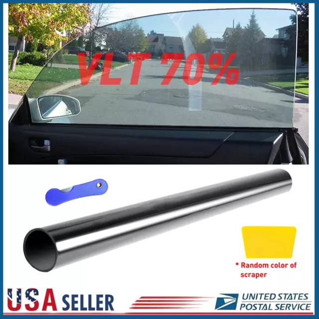 Uncut Roll Window Tint Film 70% VLT 20" x 10'ft Feet Car Home Office Glass Black