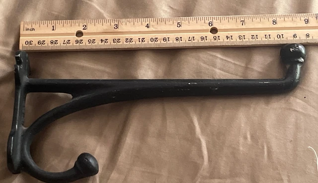 Large Double Hook 9" Acorn Tip Reproduction Bridle Barn Tack Harness Garden 3