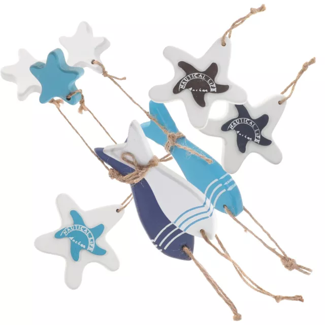 6 Pcs Home Decoration Mediterranean Hanging Nautical Ornament The