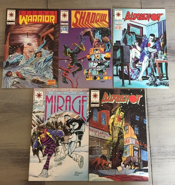 Bloodshot, Mirage, Shadow, Eternal Warrior Mixed Valiant Comic Book Lot 1