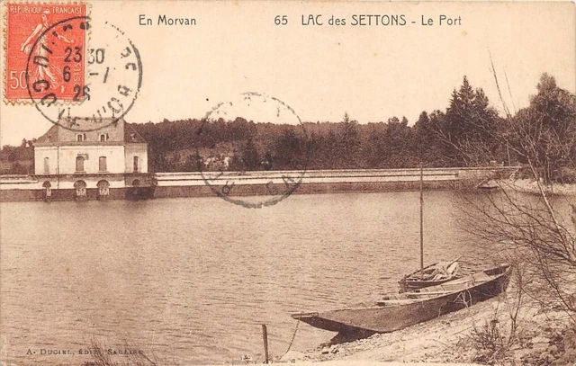 Cpa 58 Lac Des Settons Le Port