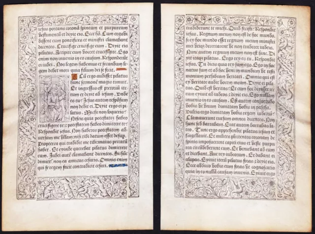 Book of Hours Inkunabel Livre D'Heures Book Of Hours Pigouchet Paris 1490