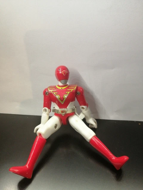 Figurine Vintage Sentai Jetman Bleu Soft Vinyl Bandai - Occasion Rétro