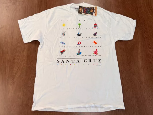 Vintage Santa Cruz Luke A Tuke 1991 L T Shirt Single Stitch Deadstock Nos Tee