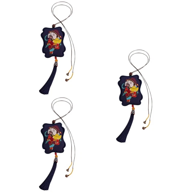 3 Pieces Boeuf 2021 Pendentif Chinois Téléphone Portable