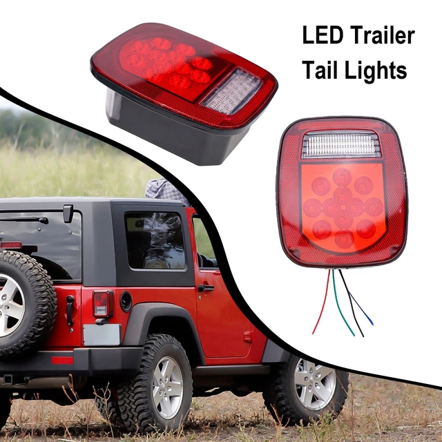 Feu Arrière LED Pour Plaque D'immatriculation - ABS Et Métal - Universel Pour Camping-car, Remorque - Neuf