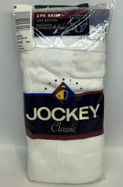 VTG JOCKEY CLASSIC Briefs White Underwear Mens Size 32 RN#61683 Lot Of ...