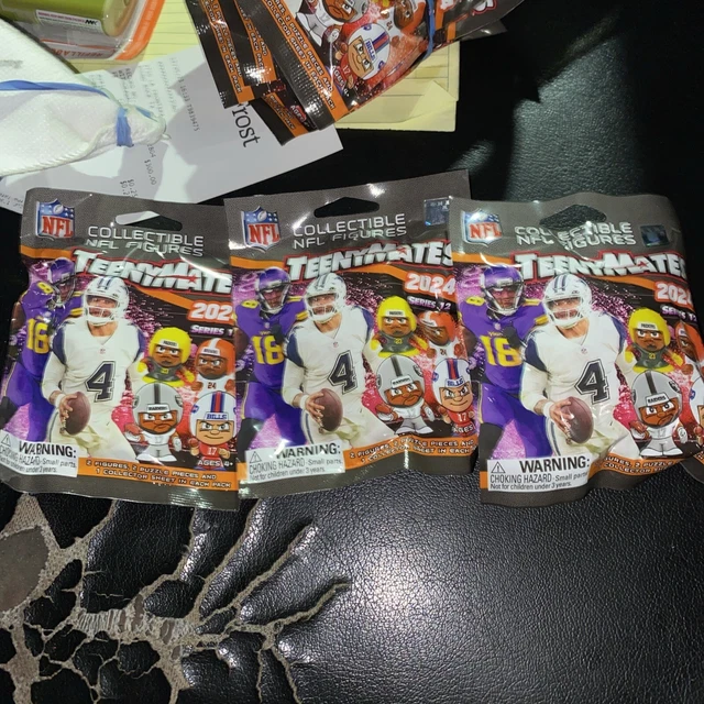 2024 NFL TEENYMATES Series 12 Lot of 3 Blind Packs 6 Guys Total Priced