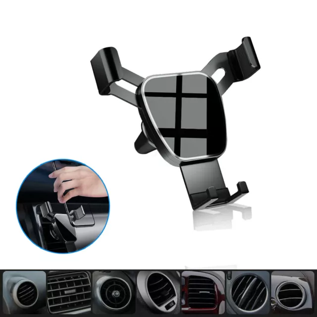 Car Mobile Phone Holder Car Air Vent Mount Gravity Stand Cradle Clip Accessories