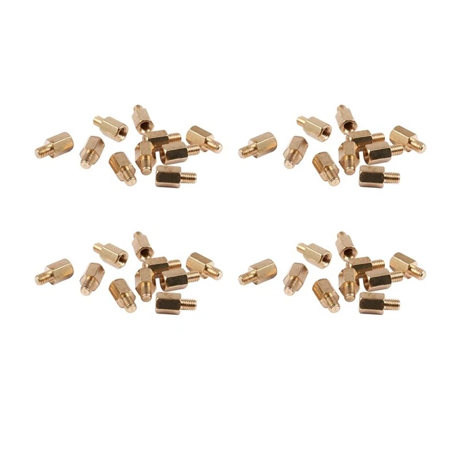 1-10 Stuks M2 M2.5 M3 M4 M5 M6 Hex Messing Afstand Schroeven Schroefdraad Pijler PCB Computer PC Moederbord standoff Spacer (Color : 9mm, Size : M3 (10Pcs
