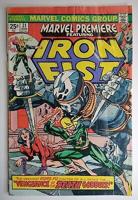 Marvel Premiere #21 Featuring Iron Fist 1st Appearance Misty Knight FN- 5.5