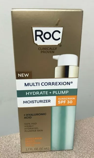 RoC Multi Correxion Hydrate + Plump Moisturizer SPF30 EXP 6/2025^ 1.7 oz NEW