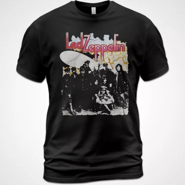 Cotton T-shirt Led Zeppelin II shirt Tour music Jimmy Page Zoso Robert Plant Tee