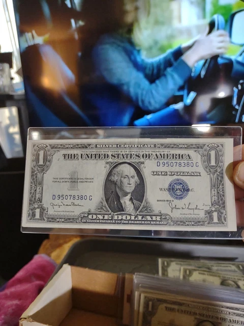 Series 1935 D One Dollar Silver Certificate Blue Seal D95078380G