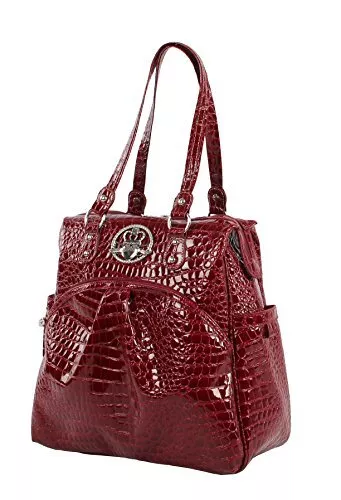 Kathy Van Zeeland Luggage Croco PVC 16" Shopper Bag