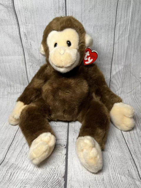 Rare & Retired Ty Beanie Buddy Classic~Twiddle Brown Monkey Orangutan 14"~New!