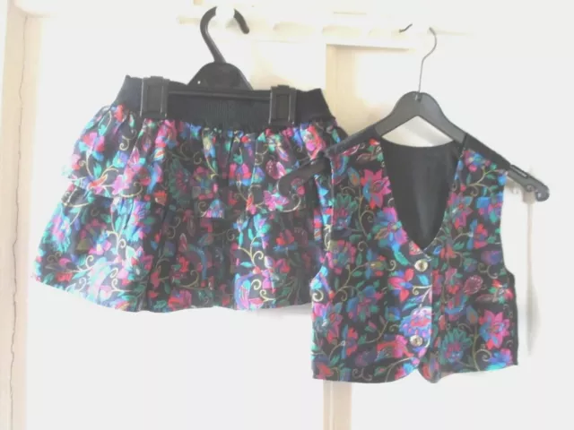 Abito da vita vintage per ragazze mondo bambini e gonna Ra Ra età 2-3 anni