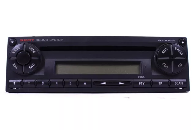 CD Autoradio Seat Ibiza 6L Alana 6L0035156 Grundig Player mit Radio Code