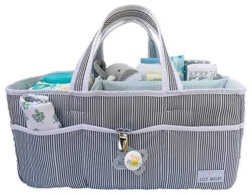 Lily Miles Baby Diaper Caddy - Large Organizer Tote Bag for Infant Boy or Gir... 3