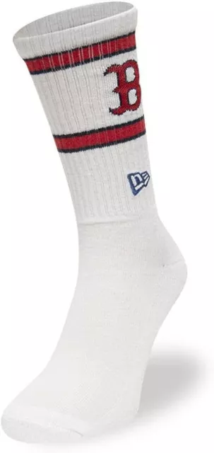 New Era Boston Red Sox Crew Socks.mens Womens Mlb White Gym Baseball Long Sports