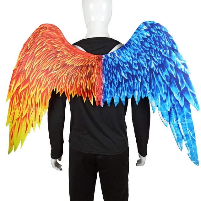 Non Woven Fabric Angel Wing Costume Women Men Kids Cosplay Carnival Festive