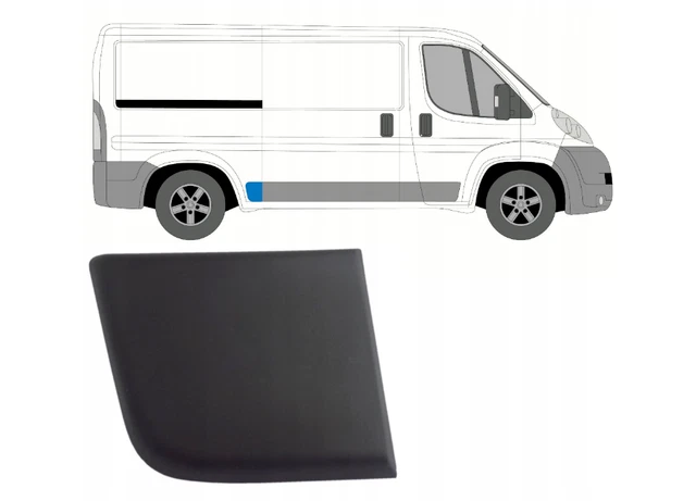 Set Baguettes Pare-choc Arrière Droit Pour Fiat Ducato, Citroën Jumper, Peugeot Boxer (2002-2006) L1 - Neuf