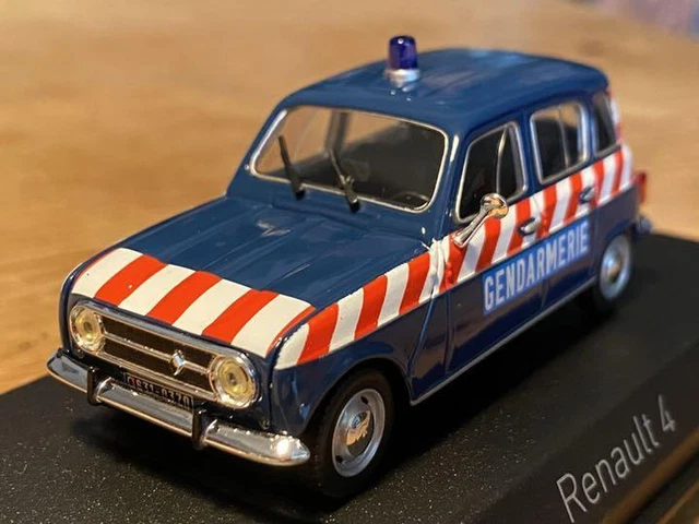 Miniature Norev 1/43 - Renault 4L Gendarmerie, état Neuf Avec Boîte
