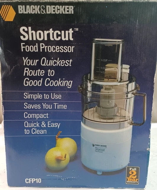 VINTAGE 1986 BLACK & Decker Shortcut Food Processor CFP10 47.59 PicClick