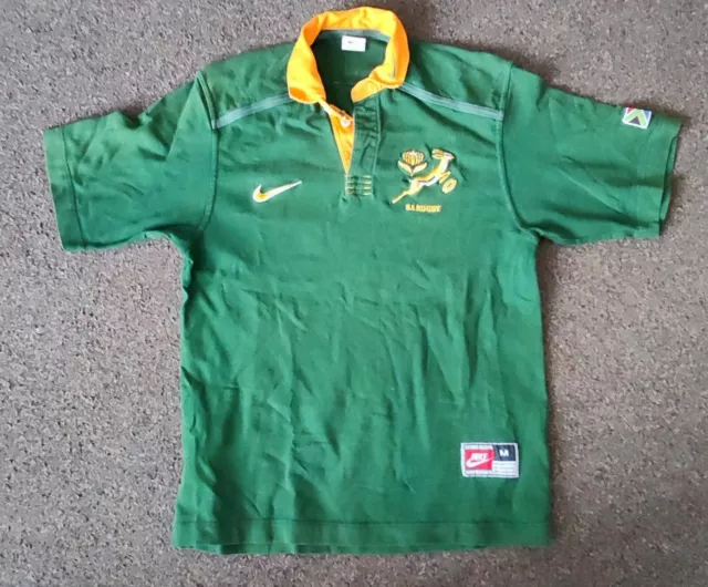 Vintage Rugby South Africa Springboks  Short Sleeves Nike Shirt Size M