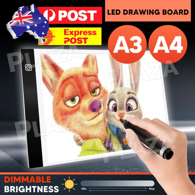 A3/A4 LED Light Box Tracing Drawing Board Art Design Pad Copy Lightbox Day&Light
