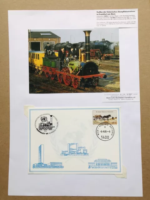 Ganzsachen Eisenbahnen - Sammlung aus Nachlaß: AK, Briefmarken, Blatt Nr. 11